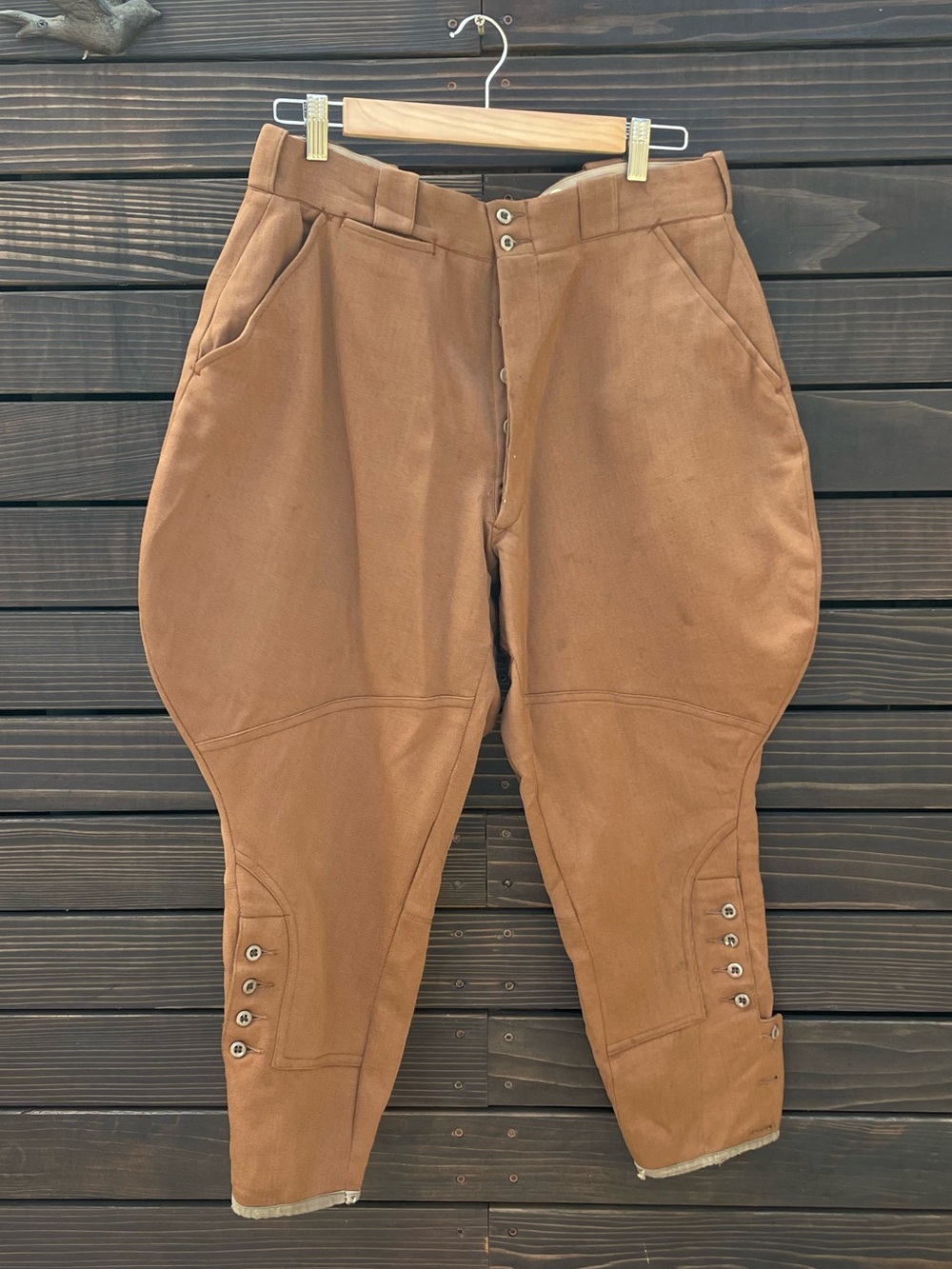 Rare 1940s Equestrian-Style Twill Pants by Nudelman Brothers